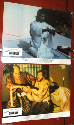 {Set of 8} Shogun {Toshirô Mifune} 11X14"  Org. Movie LOBBY CARD 80s