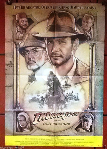 INDIANA JONES AND THE LAST CRUSADE Original Lebanese Movie Poster 80s