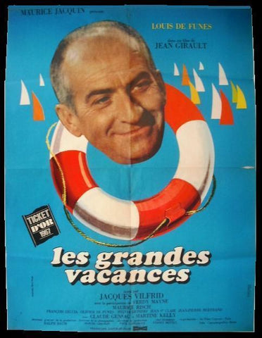 Les Grandes Vacances Louis de Funès French Movie Poster