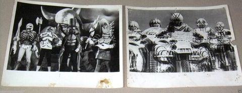 {Set of 4} The Five of Super Rider Man Kong-Lung Original B&W Photos 70s