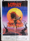 RAZORBACK {GREGORY HARRISON} Lebanese Original Movie Poster 80s