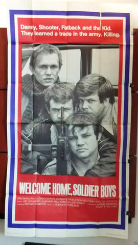 WELCOME HOME, SOLDIER BOYS {Joe Don Baker} 3sht Org 41x81" Movie Poster 70s