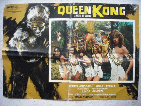 Queen Kong Original Vintage E Italian Movie Busta Lobby Card 70s