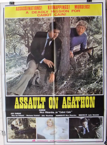 Assault on Agathon 27x39" Org Lebanese Movie Poster 70s