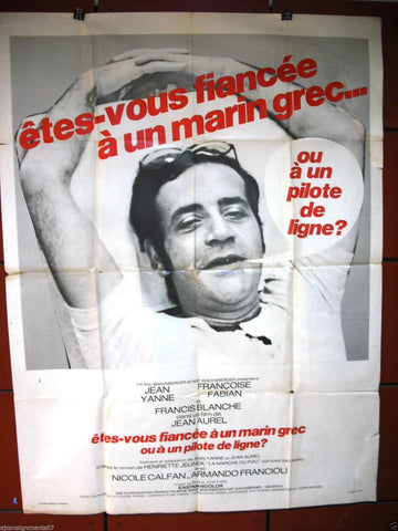 ETES-VOUS FIANCEE A UN MARIN GREC OU A UN 47"x63" French Movie Poster 70s