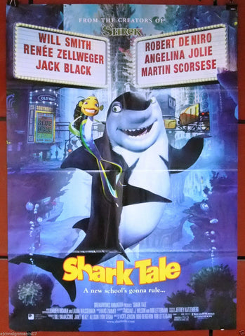 Shark Tale 40"x27" Original Movie Poster 2000s