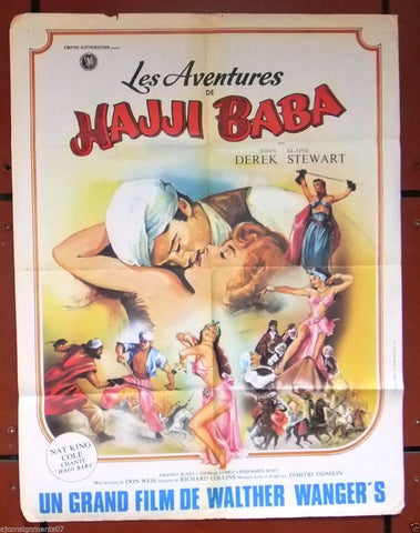 Les Aventures de Hajji Baba JOHN D. 80 x60 cm Original French Movie Poster 50s