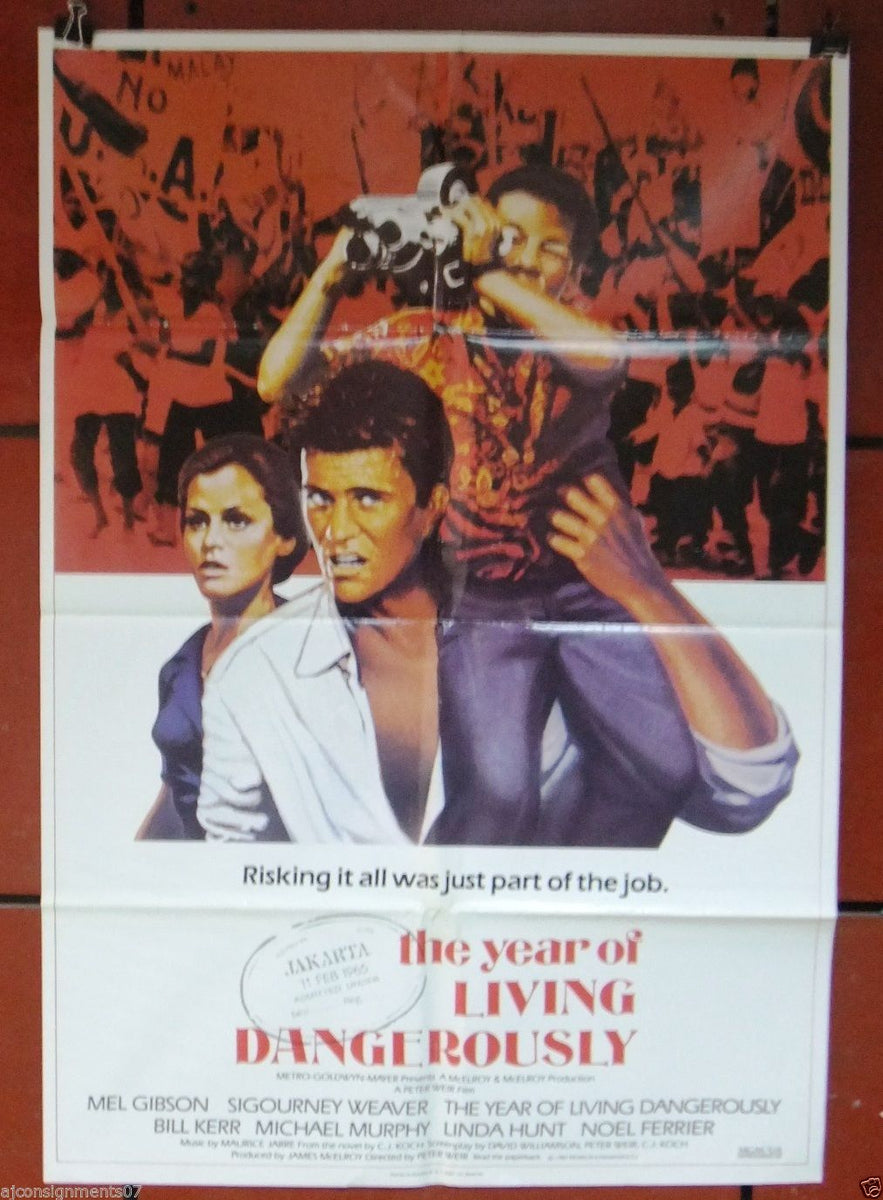 THE YEAR OF LIVING DANGEROUSLY {Mel Gibson} 27"x40" British Movie Post ...