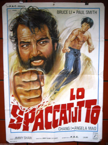 LO SPACCATUTTO (BRUCE LI) Italian 2F Movie Poster 1970s