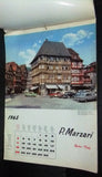 Vintage Calendar Arabic P. Marzari Printed in Schio, Italy 1965