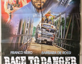 Race to Danger Grosso guaio a Cartagena Franco Nero Italian Movie Poster 80s