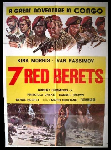 The Seven Red Berets Lebanese Org Film Poster 60s