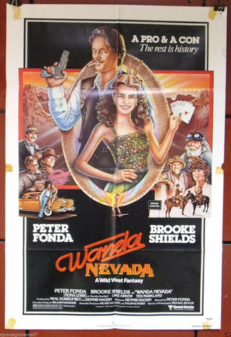 WANDA NEVADA (BROOKE SHIELDS) 27x41 Original Movie Poster 70s