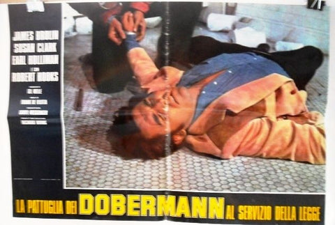 la Pattuglia dei Dobermann Style C Original Italian Lobby Card 70s