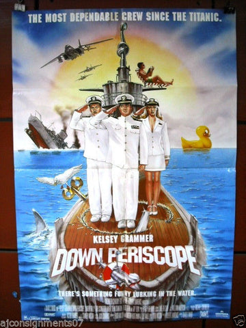 Down Periscope {Kelsey Grammer} Original Lebanese Movie Poster 90s