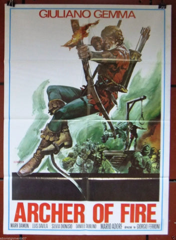 Archer of Fire, L'arciere di fuoco {Giuliano Gemma} Lebanese Movie Poster 70s