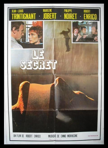 Le secret "Jean-Louis Trintignant" Original Lebanese Movie Poster 70s