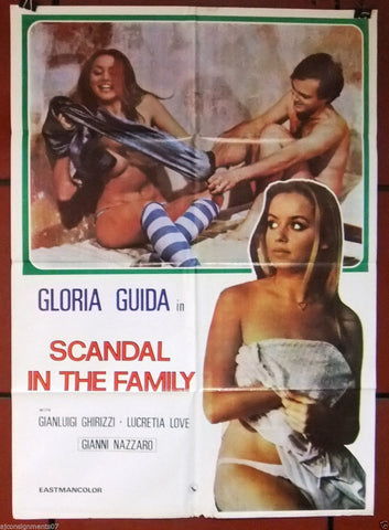 Scandal in the Family {GLORIA GUIDA} Original Lebanese Movie Poster 60s