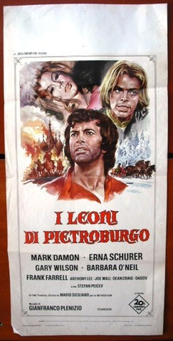 I Leoni DI Pietroburgo (Mark Damon) Italian Movie Poster 70s