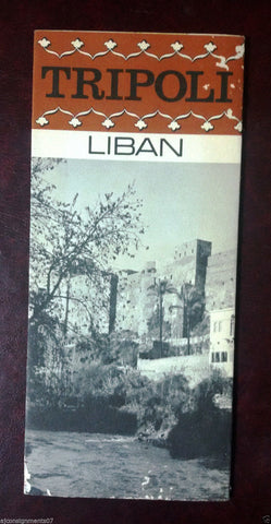 Tripoli City, Lebanon French TOURIST BROCHURE 1960s