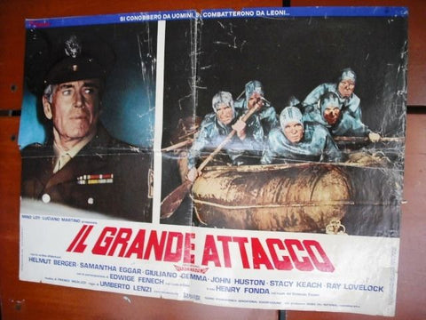 Il Grande Attacco Original Umberto Lenzi Italian Fotobusta Lobby Card 70s
