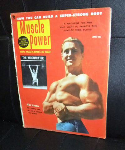 Muscle Power Bodybuilding Magazine Alan Stephan 6-1953