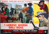 (Set of 8) i lunghi giorni dell'odio GUY MADISON Italian Film Lobby Card 60s