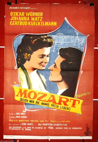 Mozart {Oskar Werner} Argentinean Argentina Movie Poster 50s
