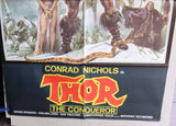 Thor the Conqueror {CONRAD NICHOLS} 39x26" Original Lebanese Movie Poster 80s