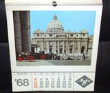 Agfa Vintage Calendar Arabic Incomplete Printed in Germany 1968
