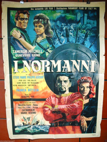 I Normanni (CAMERON MITCHELL) Italian 2F Movie Poster 160s