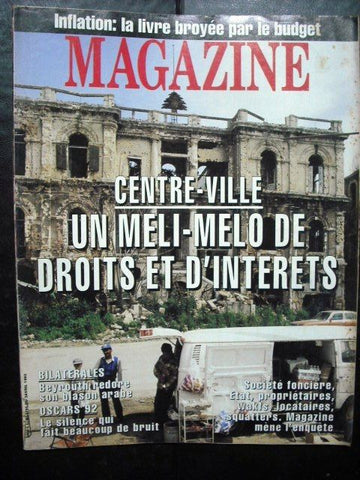 Nouveau Magazine Lebanon French Political Lebanese War Photos Magazine 1992