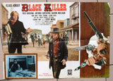 (Set of 4) Black Killer (Klaus Kinski) Italian Film Lobby Card 70s