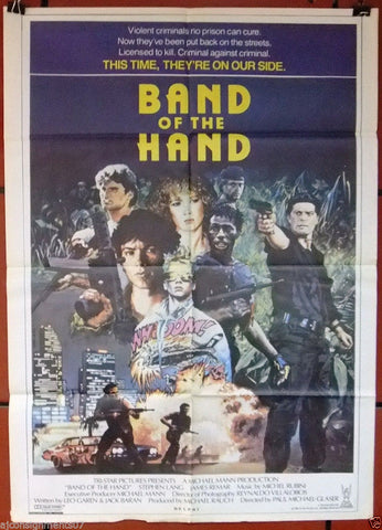 Band of the Hand {STEPHEN LANG} Original Lebanese Movie Poster 80s