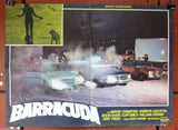 (Set of 8) Barracuda {WAYNE CRAWFORD} Org Italian Movie Lobby Card 70s