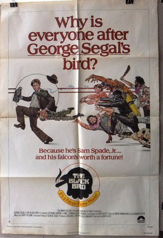 The Black Bird {George Segal} 41"x27" Original Movie US Poster 70s