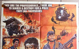 Vengeance Squad {James Gaines} 39x27" Original Lebanese Movie Poster 80s