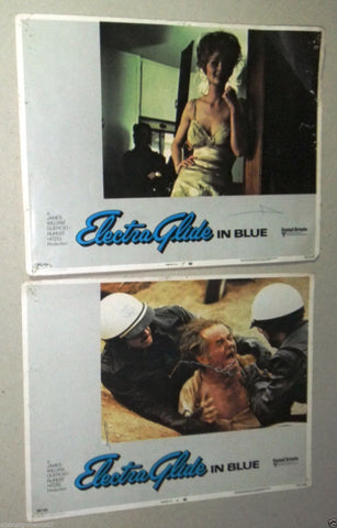 {Set of 8} ELECTRA GLIDE IN BLUE {ROBERT BLAKE} 11x14 Org. U.S Lobby Cards 70s