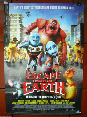 Escape From Planet Earth 40"X27" OS Original VG Movie Poster 2013