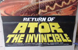 ator 2 The Invincible {Miles O'Keeffe} 38x26" Org. Lebanese Movie Poster 80s