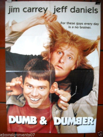 Dumb and Dumber {Jim Carrey} Original Lebanese Movie Poster 90s