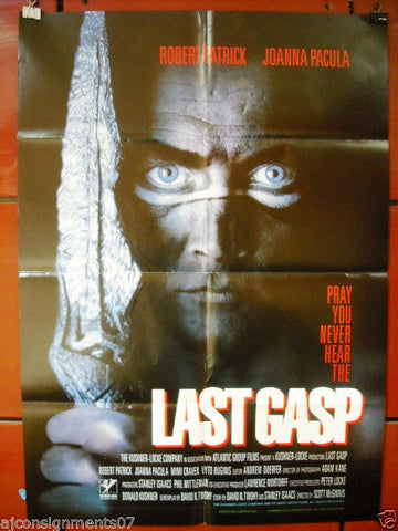 Last Gasp {Robert Patrick} Original Lebanese Movie Poster 90s