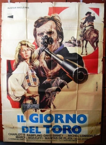 il Giorno del toro Italian Movie 4F Poster 70s
