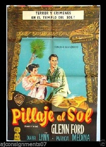 Plunder of the Sun Argentinean Movie Poster 50s