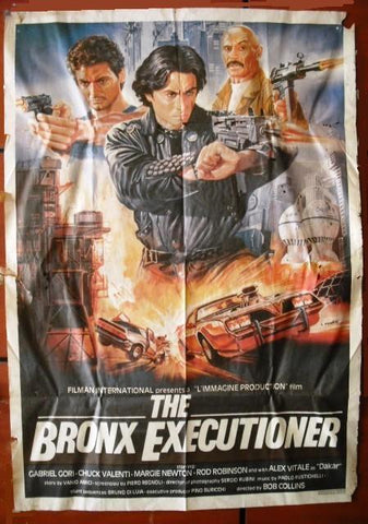 The Bronx Executioner {Gabriele Gori} 39"x27" Lebanese Movie Poster 80s