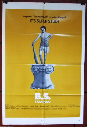 BS I LOVE YOU {Peter Kastner} Original 41x27" US Movie Poster 70s