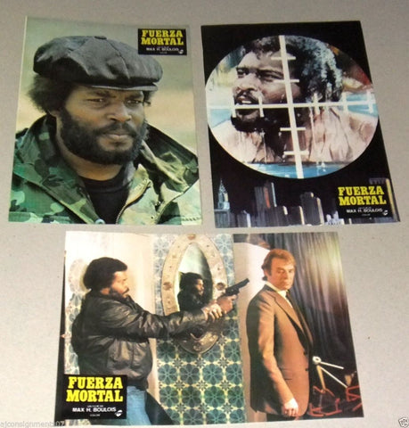 {Set of 13} Fuerza Mortal Big Game (Max. H) Org. French LOBBY CARD 80s