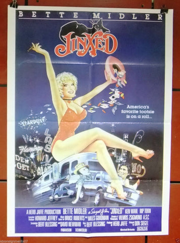 Jinxed (Ken Wahl) 40x27" Original Lebanese Movie Poster 80s