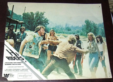 {Set of 8} Hi Riders {MEL Ferrer} 11x14" Original U.S Lobby Cards 70s