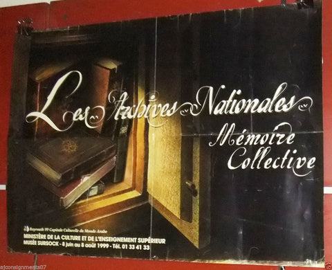 Les Archives Nationales Lebanese Exhibition Beyrouth 99 Original Poster 90s